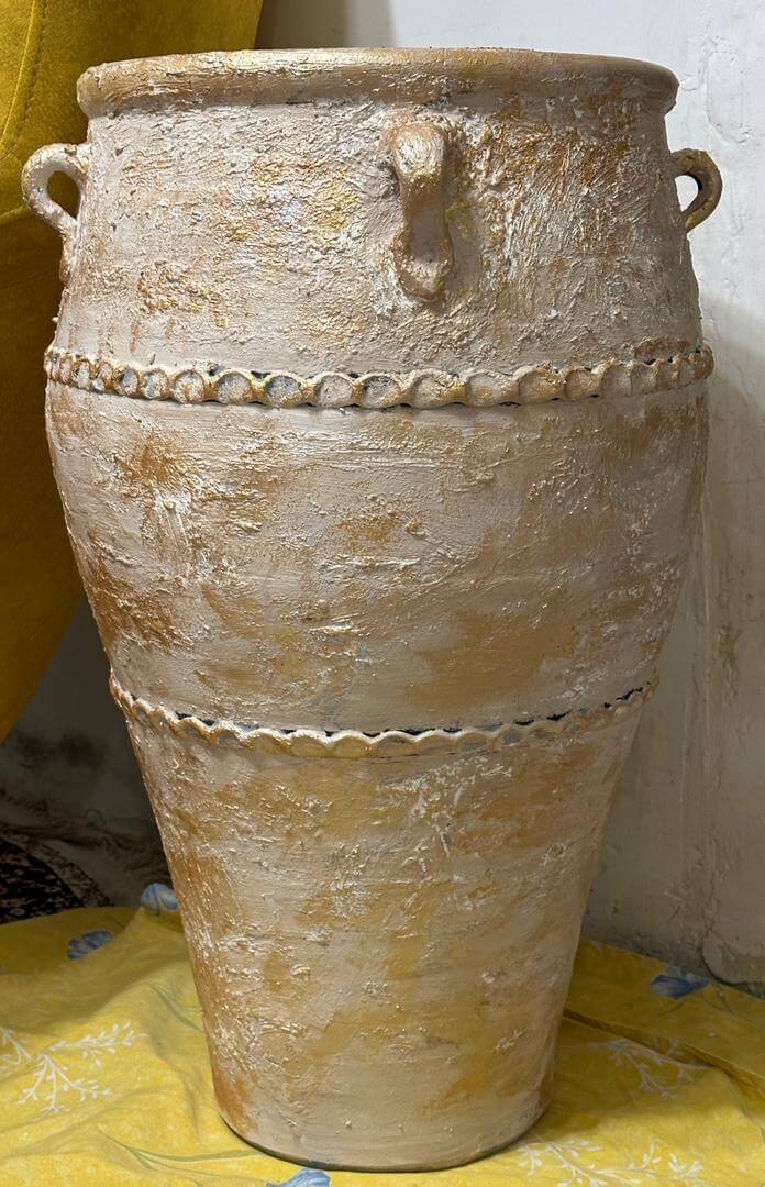 گلدان سفالی پتینه ای 70 سانتی(رنگی)