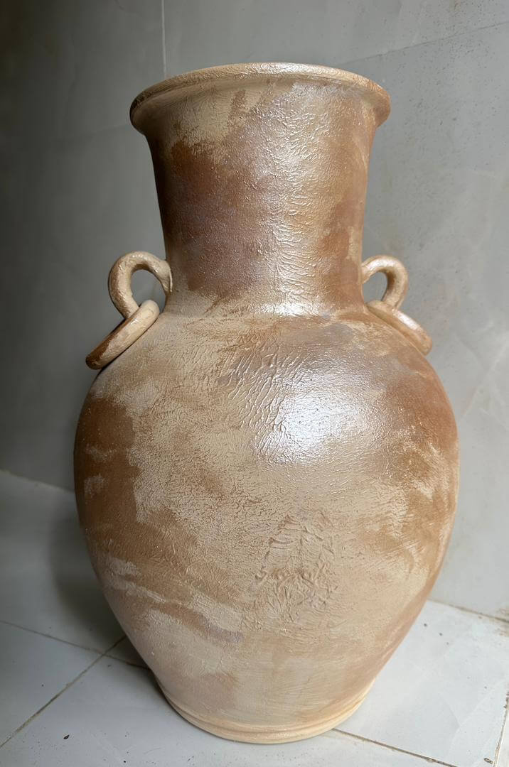 گلدان سفالی پتینه ای 50 سانتی(رنگی)